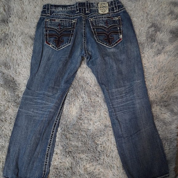 Mens 38×34 ROCK RIVIVAL Jeans - Picture 2 of 5